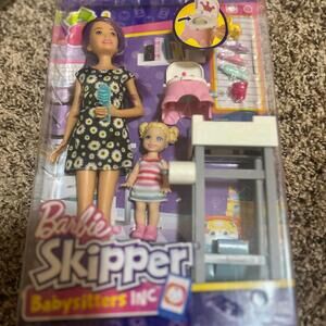 Mattel Barbie Skipper Babysitters Inc Potty Training Doll Set (NWT)